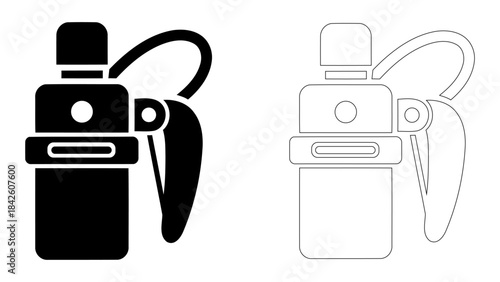 Wireless lavalier microphone icon for clean, portable audio recording, perfect for vlogging and presentations. hands-fre