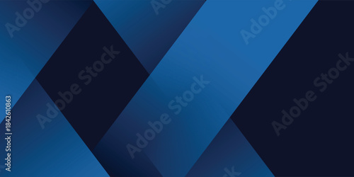 Black dark navy blue silver abstract pattern background. Geometric shape. Line triangle angle fold polygon diamond 3D. Color gradient ombre.