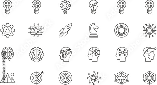 Simple blue line vector icon illustration of a medical first aid kit or briefcase with a large cross symbol, representing emergency, health, medicine, and care concepts.