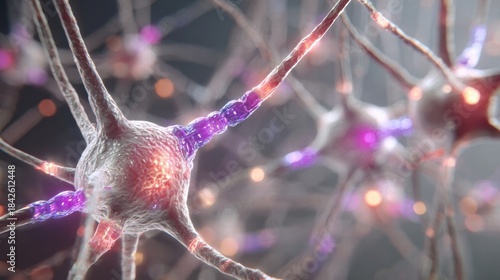 Concept of neurogenesis showing cognitive enhancement and mental adaptability.