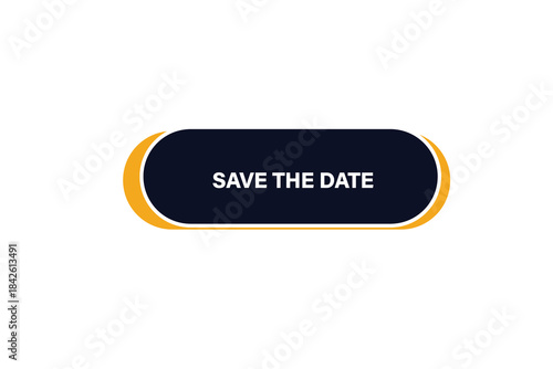Print Button, web template, save the date, banner label, vector symbol.



