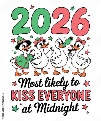 2026 most likely to kiss everyone at midnight 