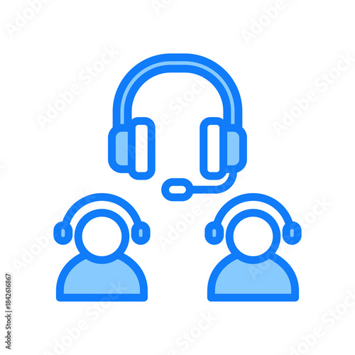Call Handling blue icon
