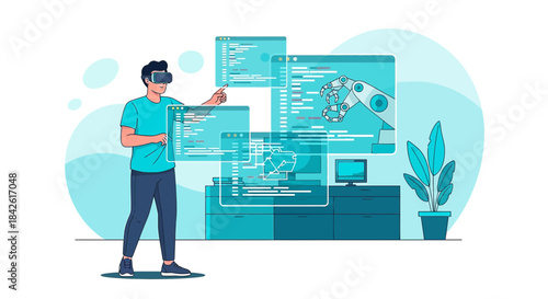 Exploring virtual reality for robotic automation with innovative interface applications