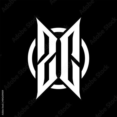 ZC Monogram Logo on Black Background
