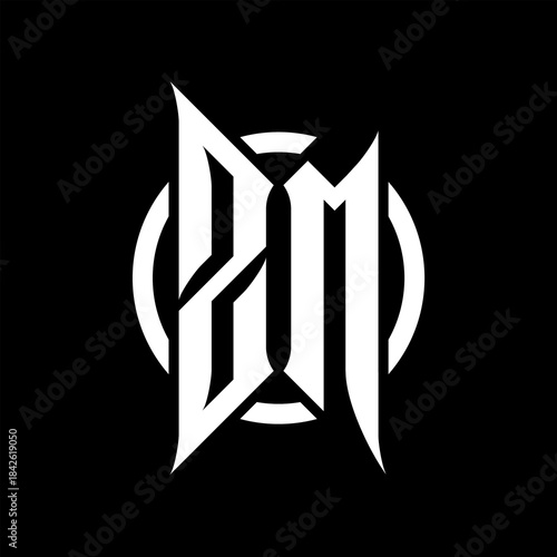 ZM Monogram Logo on Black Background