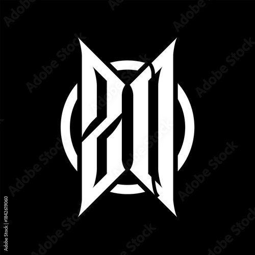 ZO Monogram Logo on Black Background