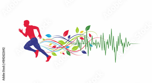 Running Heartbeat Motion Graphic
