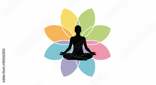 Meditation Lotus Wellness Icon