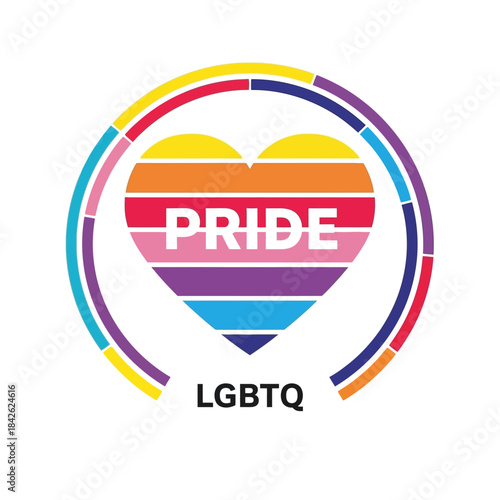 Vector symbol lgbtq pride illustration