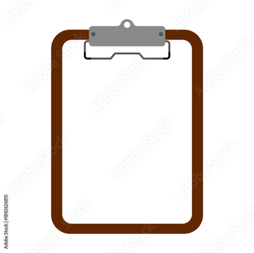 clipboard with blank paper vector 