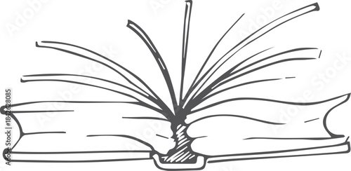 A book is opened to the middle of the page