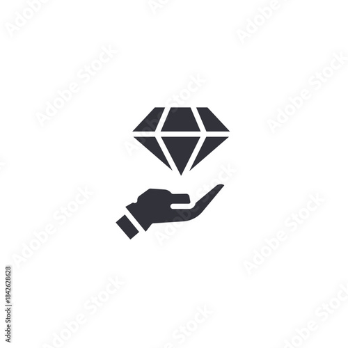 Personal value icon representing self worth, personal growth, inner strength, confidence building, and self improvement concepts.