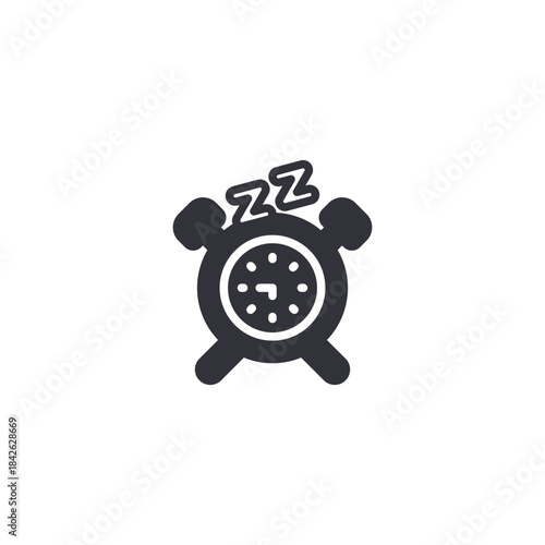 Healthy sleep icon illustrating work life balance, self care routine, mental wellness, and recovery lifestyle habits.