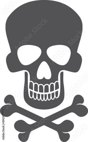 A skull with a skull and crossbones on it