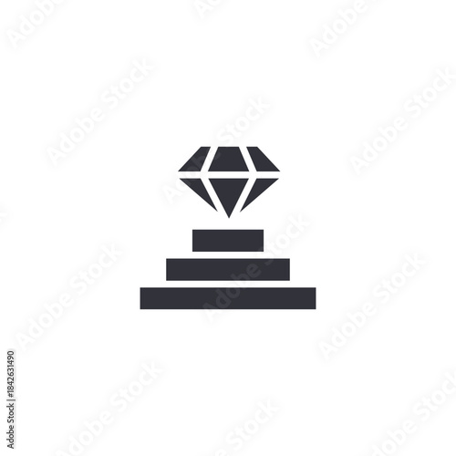 Achievement goal icon representing success, valuable results, milestones, and long-term accomplishment in business planning concepts.