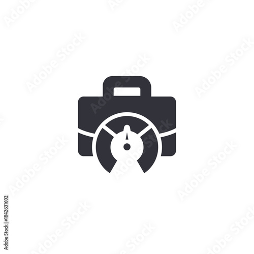 Career acceleration icon symbolizing productivity, professional efficiency, ambition, and fast-track goal accomplishment.