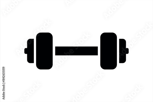 Dumbbell Icon for Fitness and Gym