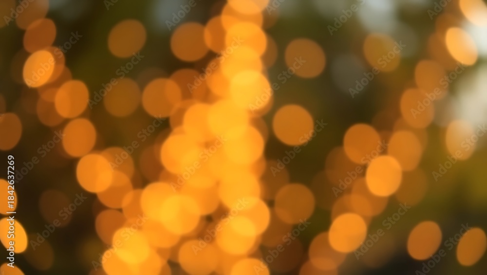 Fototapeta premium Generative AI luminous bokeh effect capturing ambient warm glowing light
