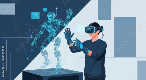 Experiencing augmented reality: robot design, human interaction, futuristic digital innovation