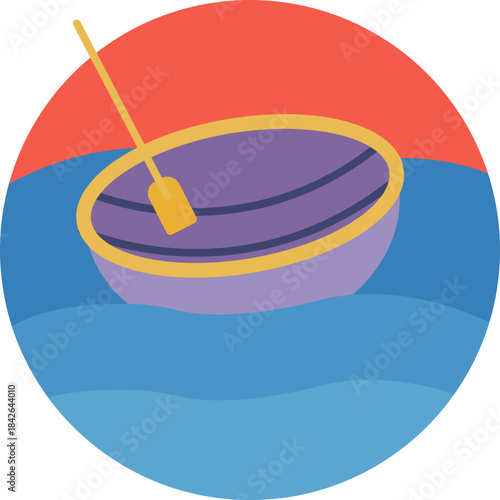 Traditional Vietnamese wooden boat used for river and coastal travel.