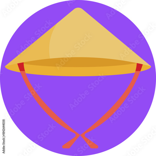 Traditional Vietnamese conical cap.