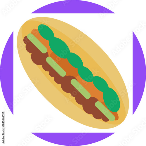 Traditional Vietnamese baguettes, used for sandwiches like bánh mì.