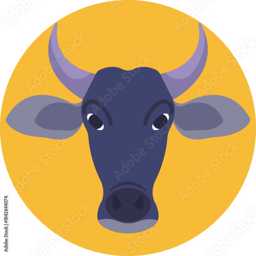 A strong bull symbolizing rural life and traditional farming in Vietnam.