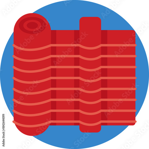 Traditional Vietnamese woven floor rug.