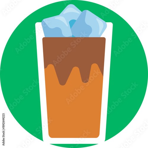 A traditional Vietnamese beverage in a glass, often served with ice.