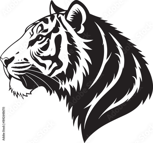 Wallpaper Mural vector illustration of a tiger Torontodigital.ca