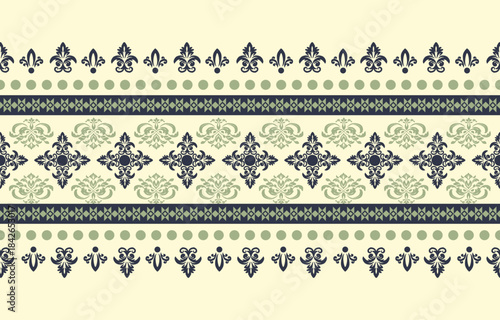 Damask pattern Colorful background. Luxurious classic ornament in baroque style. Golden ornament design for wallpaper, textiles and luxury	