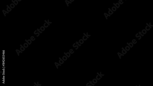Minimal Down Direction Moving Arrow Animation On Black Background.