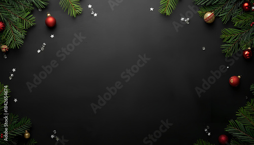 Newsletter Template for Christmas in Black with Gold Accessories — Call to Action
