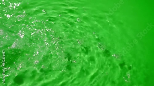 Flowing seawater on rocky ocean floor with water current flowing gently on effect green screen water effects style featuring water