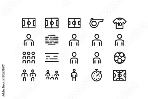 Football Field and Player Vector Pack for Sports Analytics, Team Management, and UI Kits