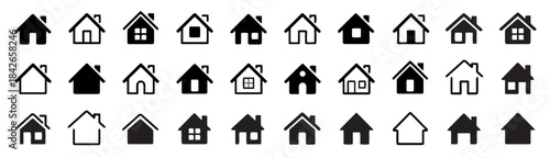 Collection of house home building