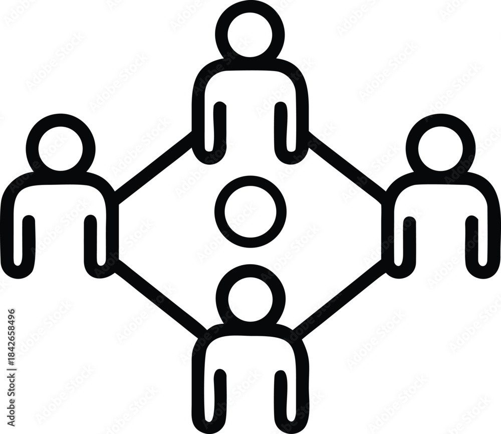 Fototapeta premium social network concept