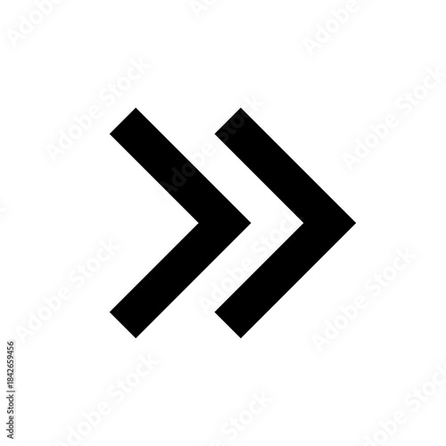Bold Double Right Arrow Icon