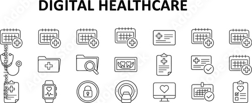 Concepts of Online Appointments, Medical Data Security, Wearable Technology, Electronic Health Records, and Diagnostics.