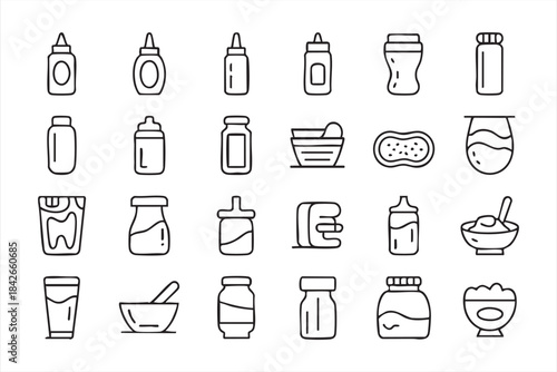 Food containers and condiment vessels for culinary packaging design