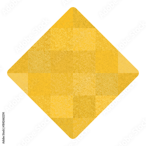 金のタイルの背景素材（菱形）