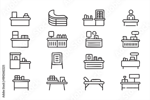 Medical heart rhythm and wellness symbols for healthcare communication