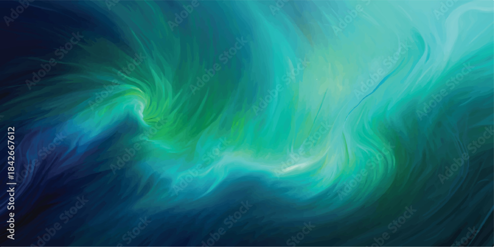 Obraz premium Abstract blue background with dynamic light, flowing waves, and a swirling energy design pattern