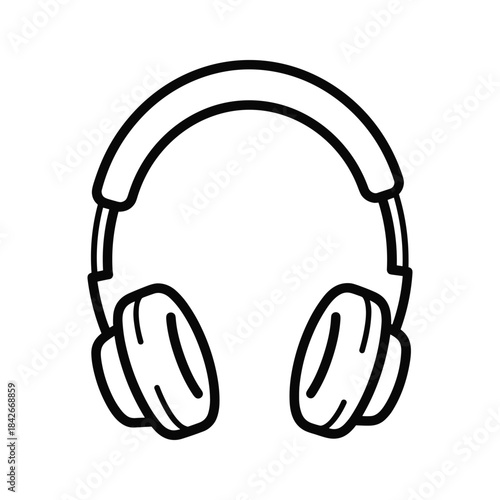 Simple headphone illustration