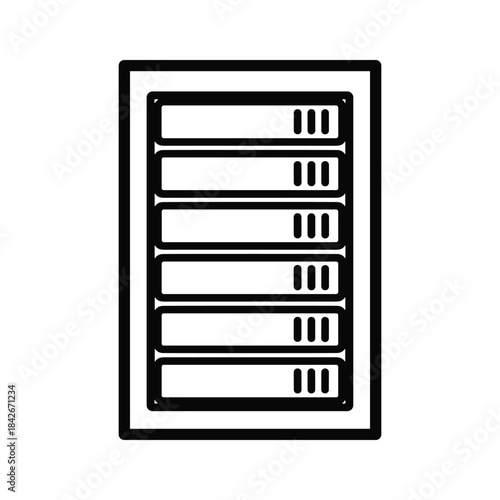 Server rack with multiple storage devices
