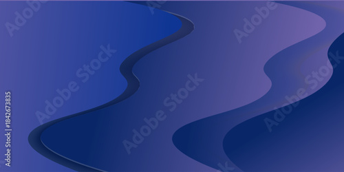 Abstract blue background with shiny light blue shadow element decoration, suit for presentation design, web banner, social media cover and more