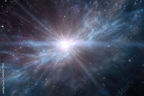 A celestial dance of light and nebulae, where stardust whispers tales of cosmic creation across the vast expanse of the universe.