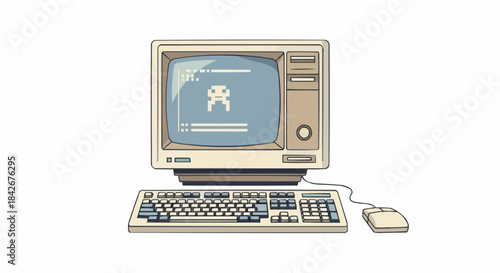 old computer keyboard