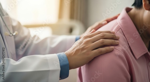 Doctor providing comfort and support to patient